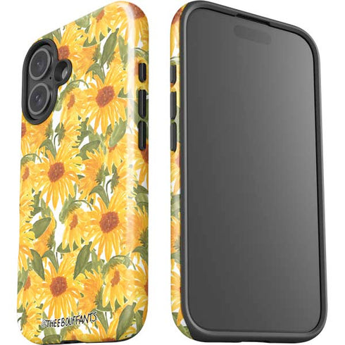 Bouffants and Broken Hearts Sunflowers iPhone 16 Plus Impact Case